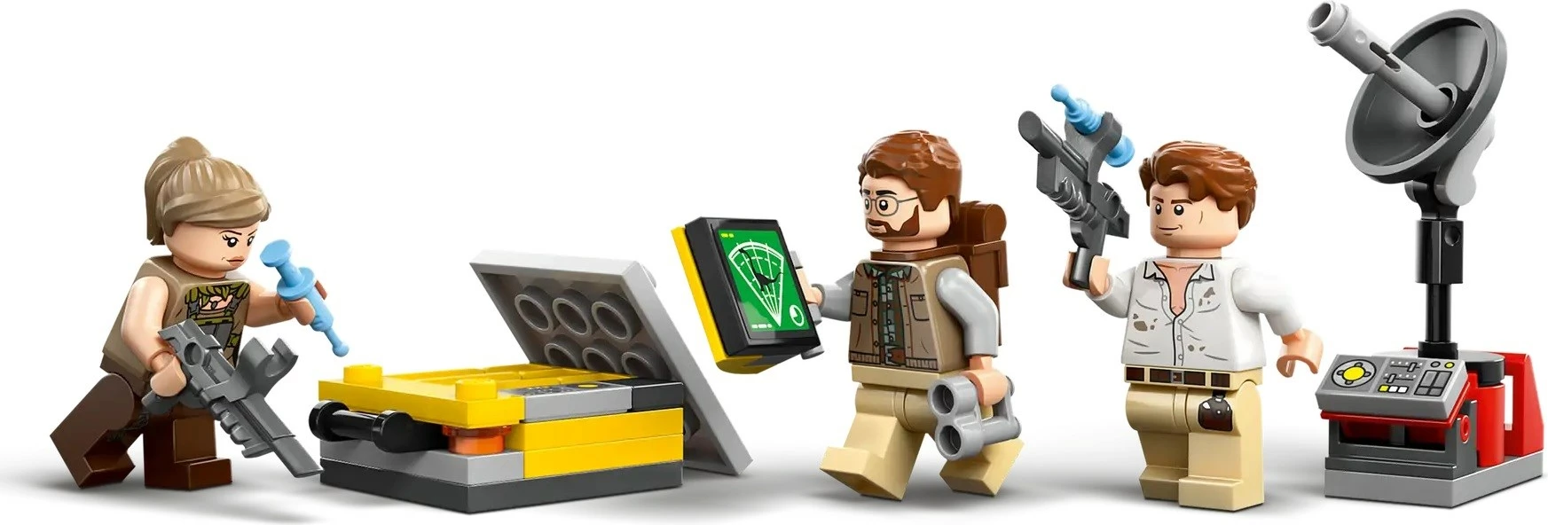 Set lodrash LEGO Jurassic World 76973, Raptor & Titanosaurus Tracking Mission, 3 minifigura, për fëmijë 7+