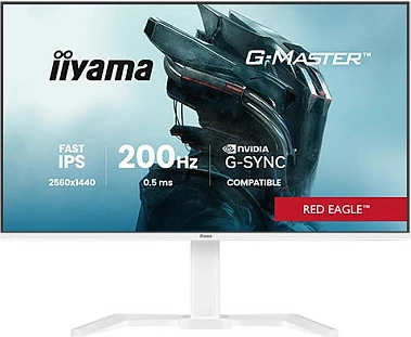 Monitor iiyama G-MASTER GB2771QSU-W1, 27", WQHD 2560x1440, 200Hz, IPS, i bardhë