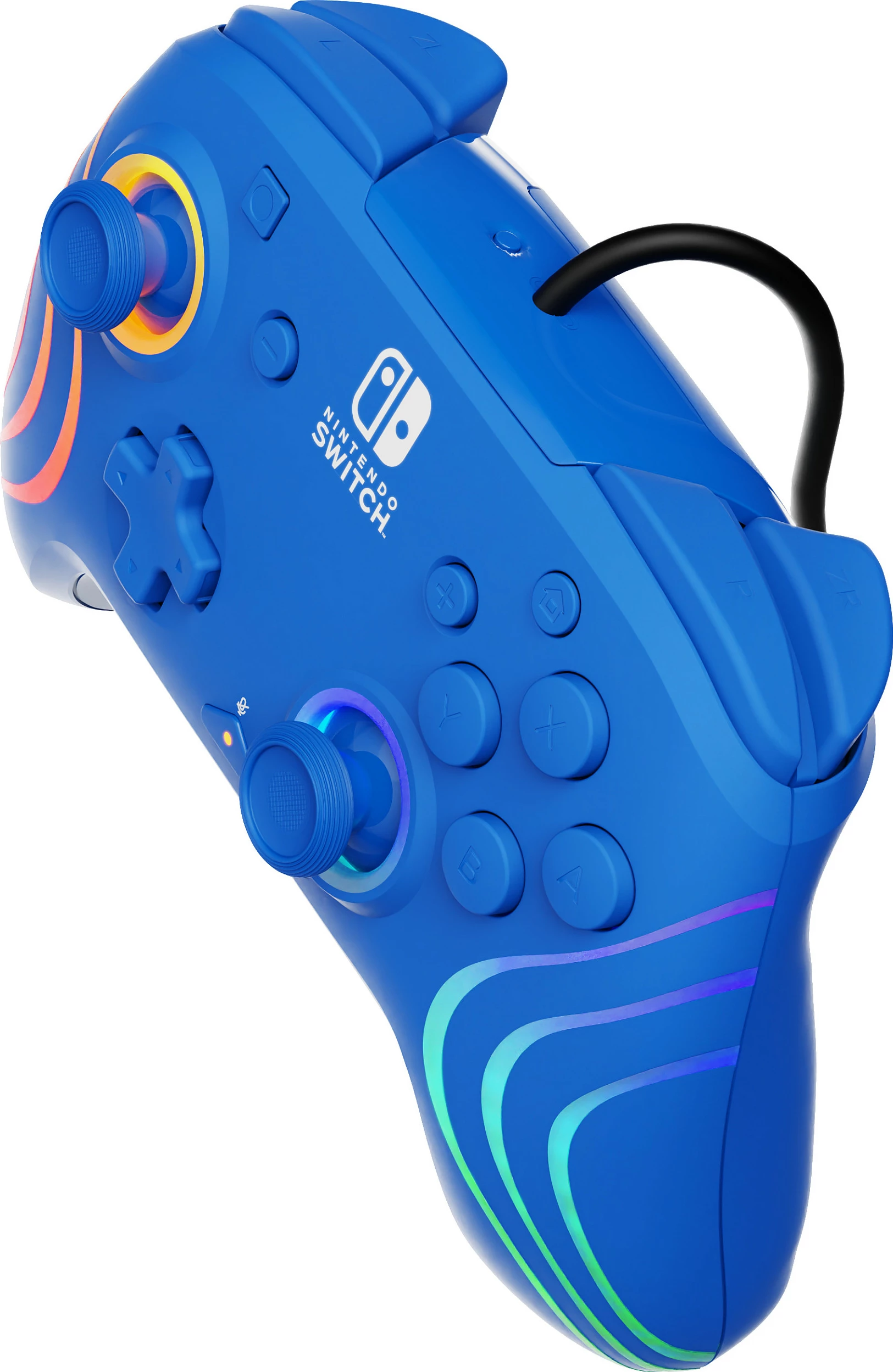 Kontroller PDP Afterglow Wave, për Nintendo Switch/OLED, Wired USB, RGB, blu