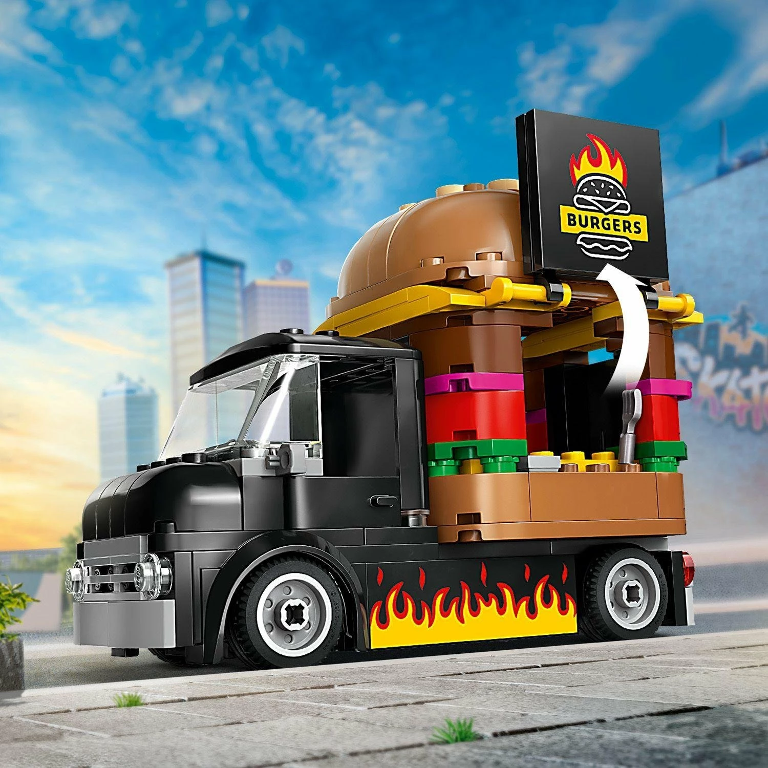 Set LEGO City kamion me burgera 60404, 194 pjesë