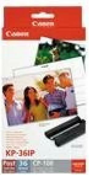 Letër fotografike me kasetë boje Canon KP-36IP 10x15 cm, bardhë, set 36 foto