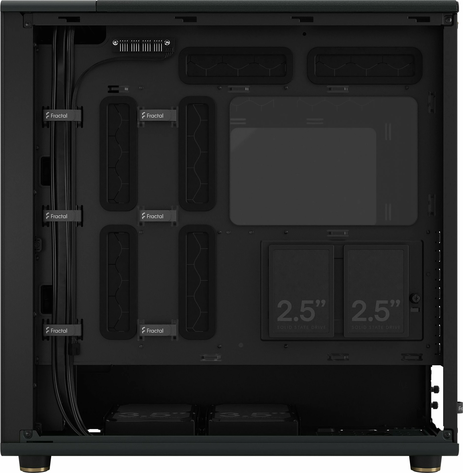 Kasë Fractal Design FD-C-NOR1X-02, Midi Tower, ATX, EATX, micro ATX, Micro-ITX, e zezë, qymyr