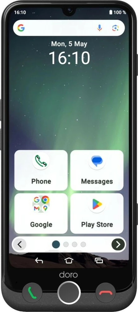 Celular Doro Aurora A30, 6.1", 5000mAh, 4G, graphit