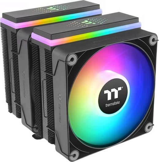 Ftohës ajri Thermaltake ASTRIA 600 ARGB, 2 ventilatorë, 12 cm, i zi
