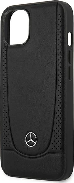 Mbështjellës Mercedes MEHCP15MARMBK për iPhone 15 Plus 6.7", lëkurë Urban Line, zi