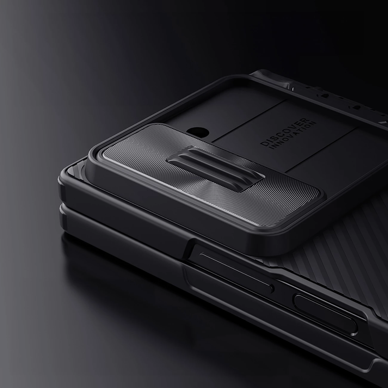 Mbështjellës Nillkin CamShield Fold Case për Samsung Galaxy Z Fold 6 5G me mbajtëse për stilolaps, e zezë