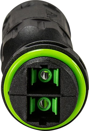 Konektor fibër optike duplex SC LogiLink, outdoor, me 2 cable glands, i zi