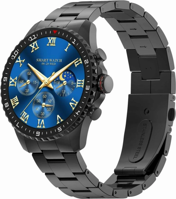 Smartwatch për meshkuj Gravity, e zezë