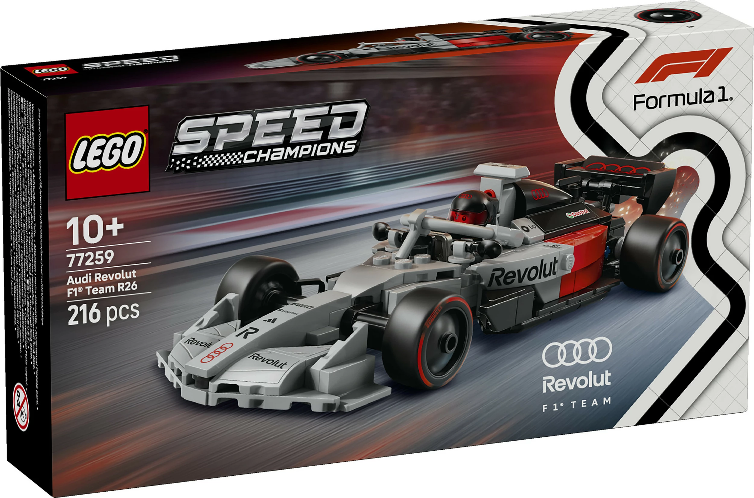 Set ndërtimi LEGO Speed Champions 77259 Audi Revolut F1 Team R26, 216 pjesë, multikolor