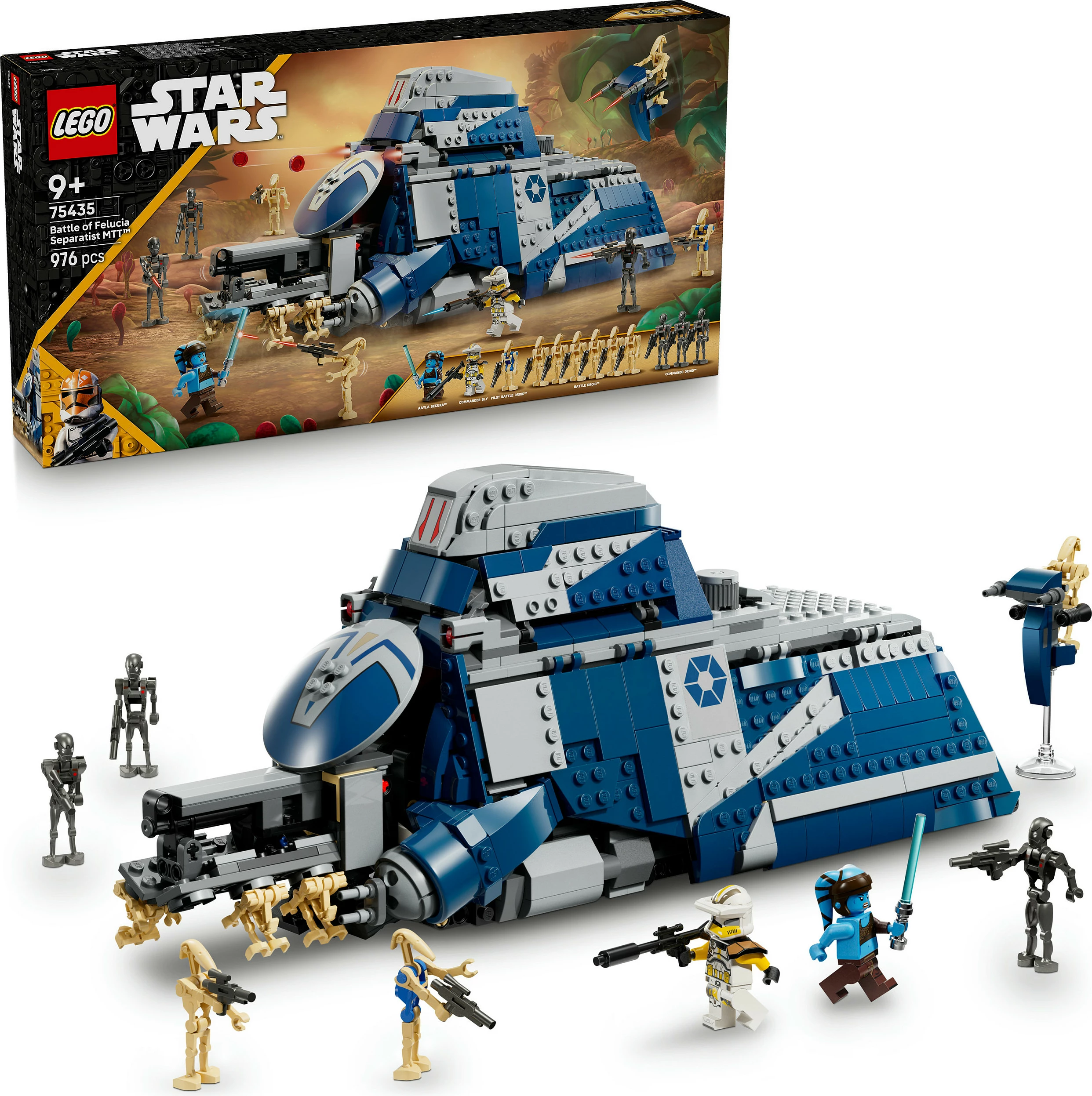 Set LEGO Star Wars Separatist MTT 75435, 976 copë, 12 minifigura, shumëngjyrësh