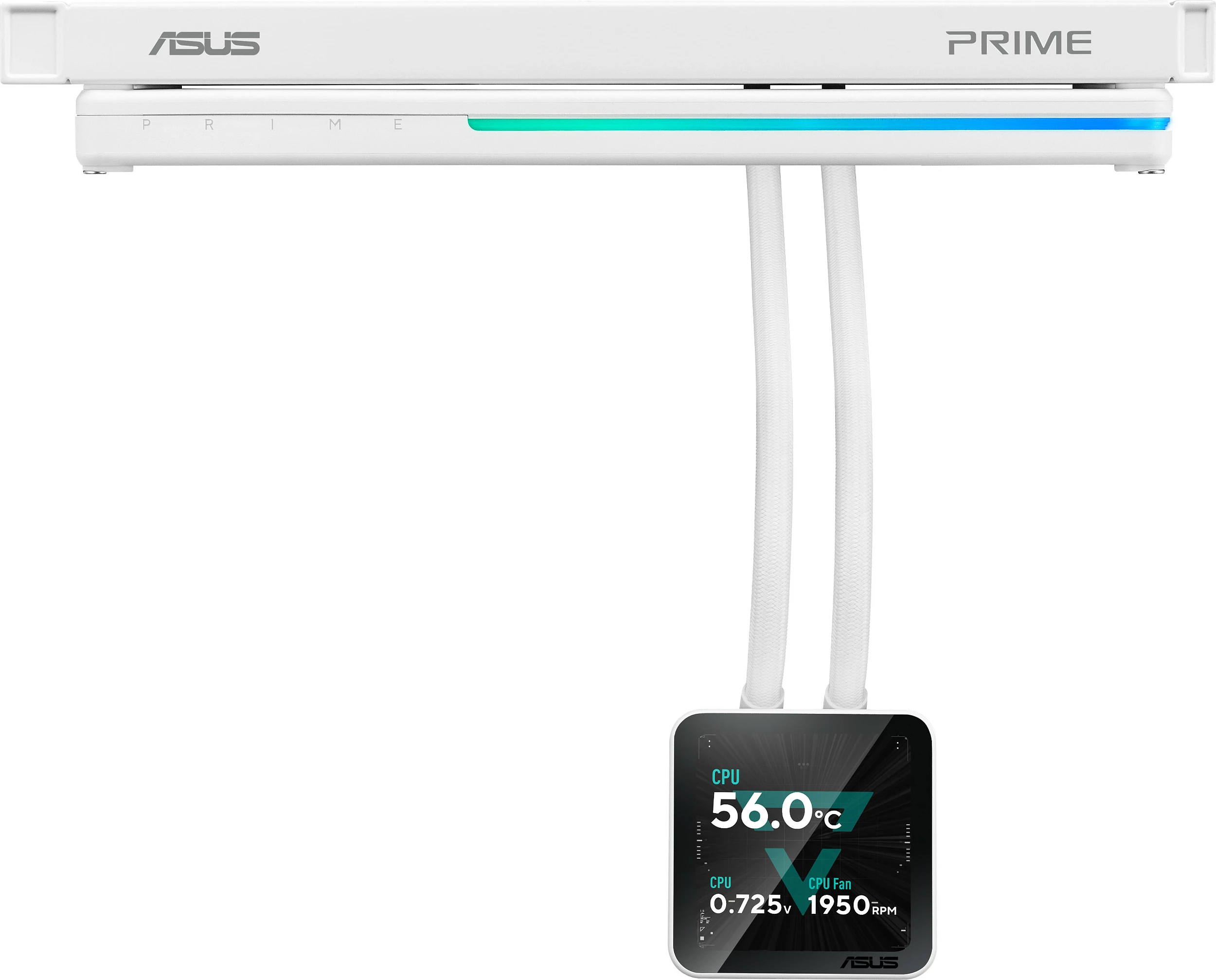 Ftohës CPU me ujë ASUS PRIME SLC II 360, ARGB, LCD, i bardhë