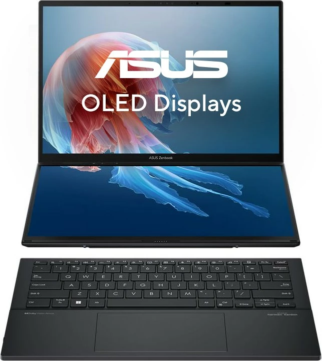 Kompjuter ASUS Zenbook Duo UX8406CA-PZ195X, Core Ultra 9 285H, 32GB/2TB, 14" OLED Touch, Win11 Pro