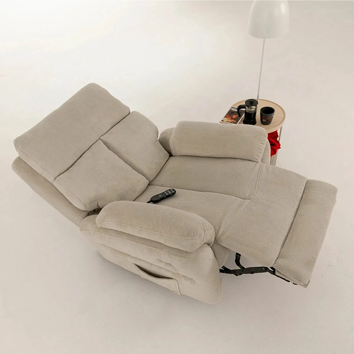 Karrige relaksuese elektrike Comfera, krem, Atelier del Sofa