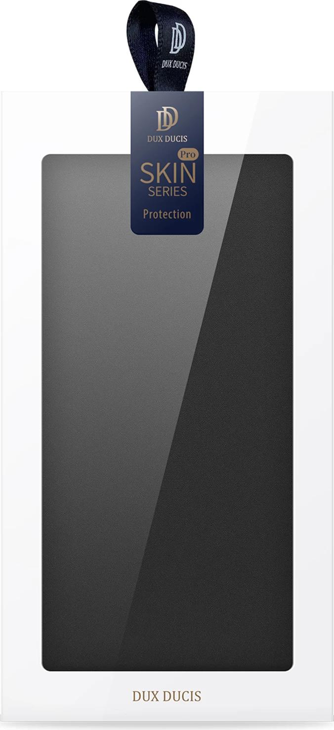 Mbështjellës Dux Ducis Skin Pro për Realme 10 Pro+, me kapak, xhep kartele, funksion stand, e zezë