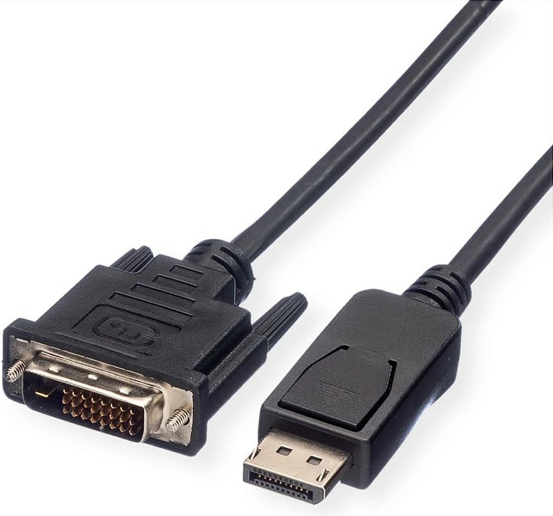 Kabllo VALUE DisplayPort në DVI DP KABELDP-DVILSOH5M, 5 m, 1080p, e zezë