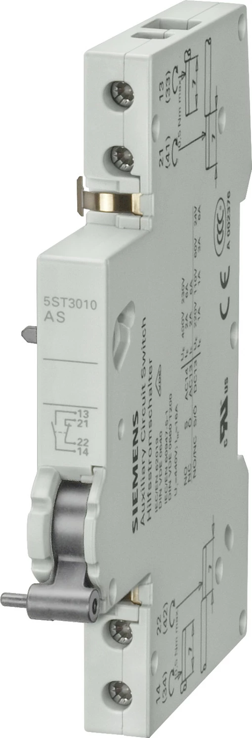Switch ndihmës Siemens 5ST3011, 2S për ndërprerës automatik (MCB), multikolor