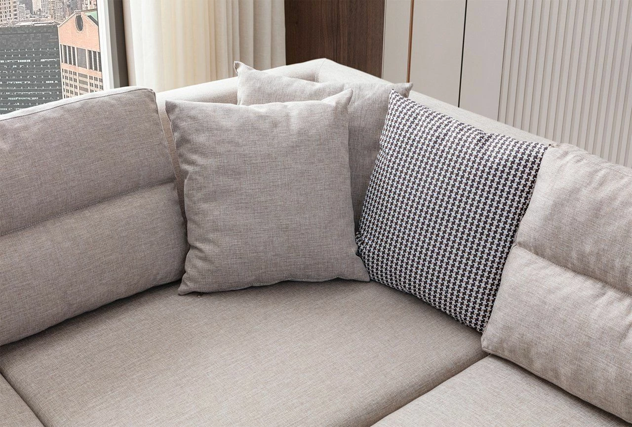 Kënd-sofë krevati Atelier del Sofa, Tloft majtas, krem