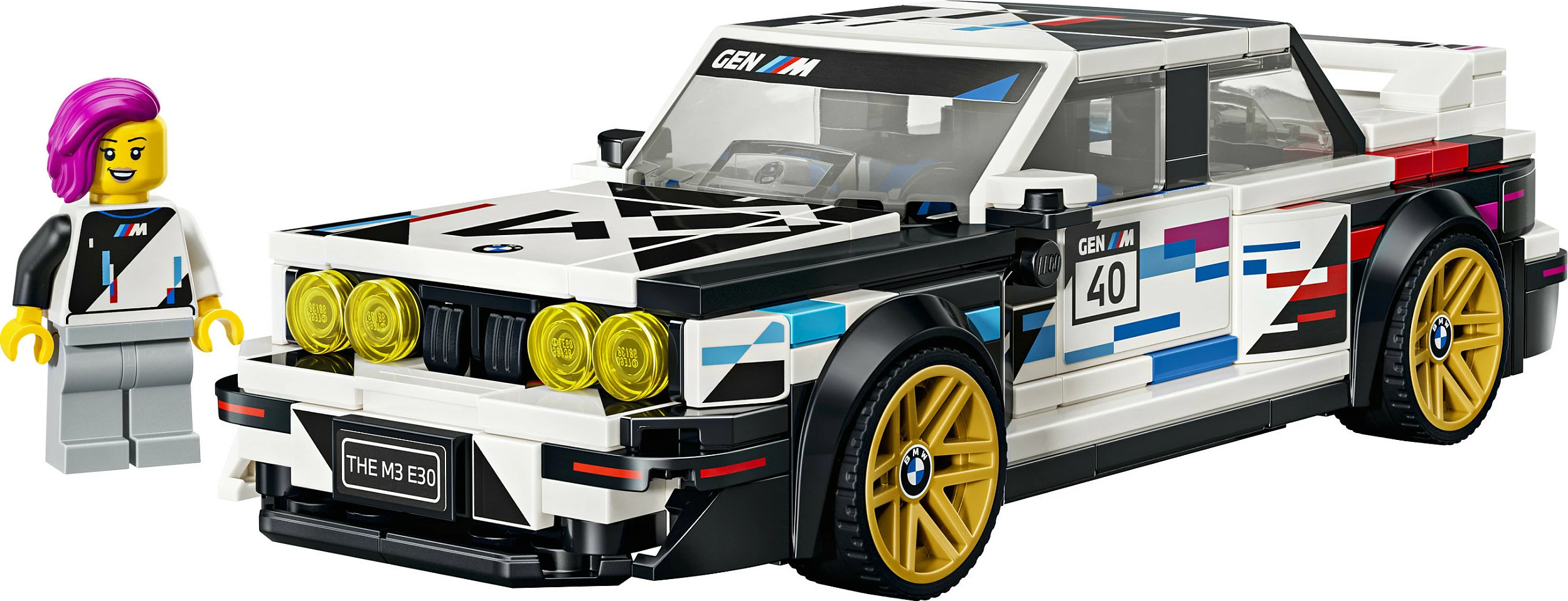 Set LEGO Speed Champions BMW M3 (E30) 77263, 358 copë, 9+, bardhë