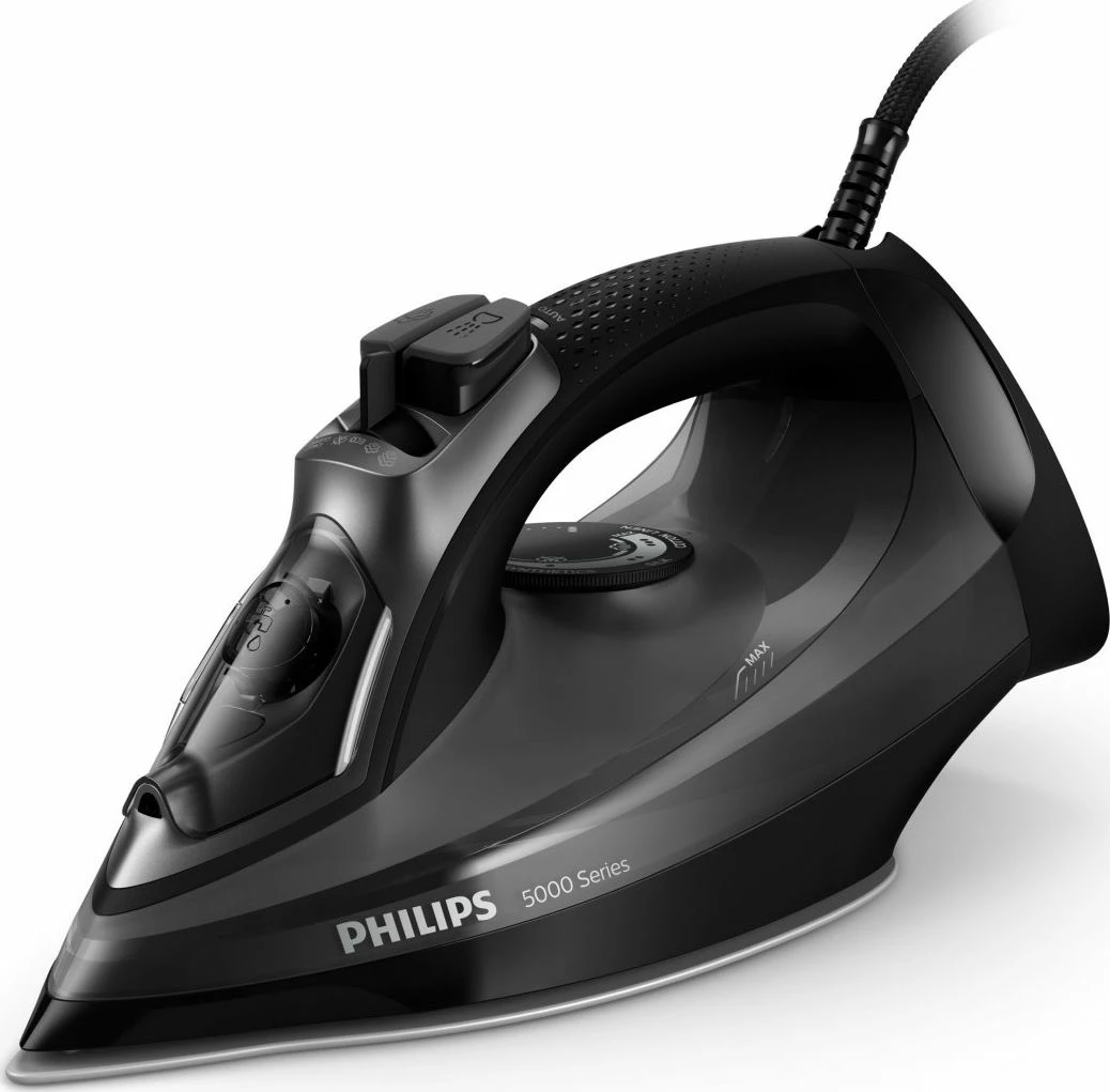 Hekur me avull Philips DST5040/80 2600W, 320ml, SteamGlide Pro, e zezë