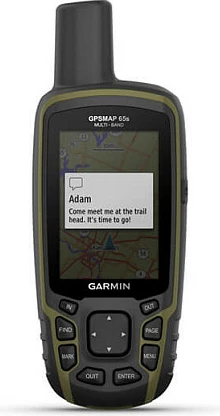 GPS navigues i dorës Garmin GPSMAP 65s, 16GB, 2.6" TFT, IPX7, TopoActive Europe, i zi