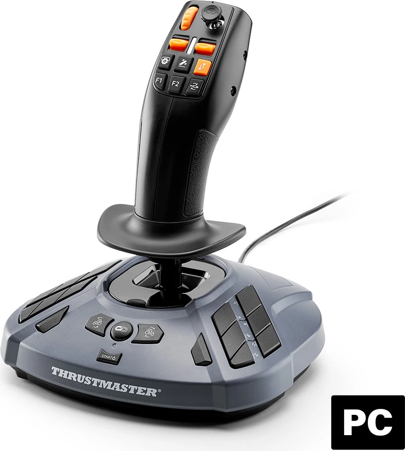 Joystick gaming Thrustmaster SimTask FarmStick për PC, e zezë/gri