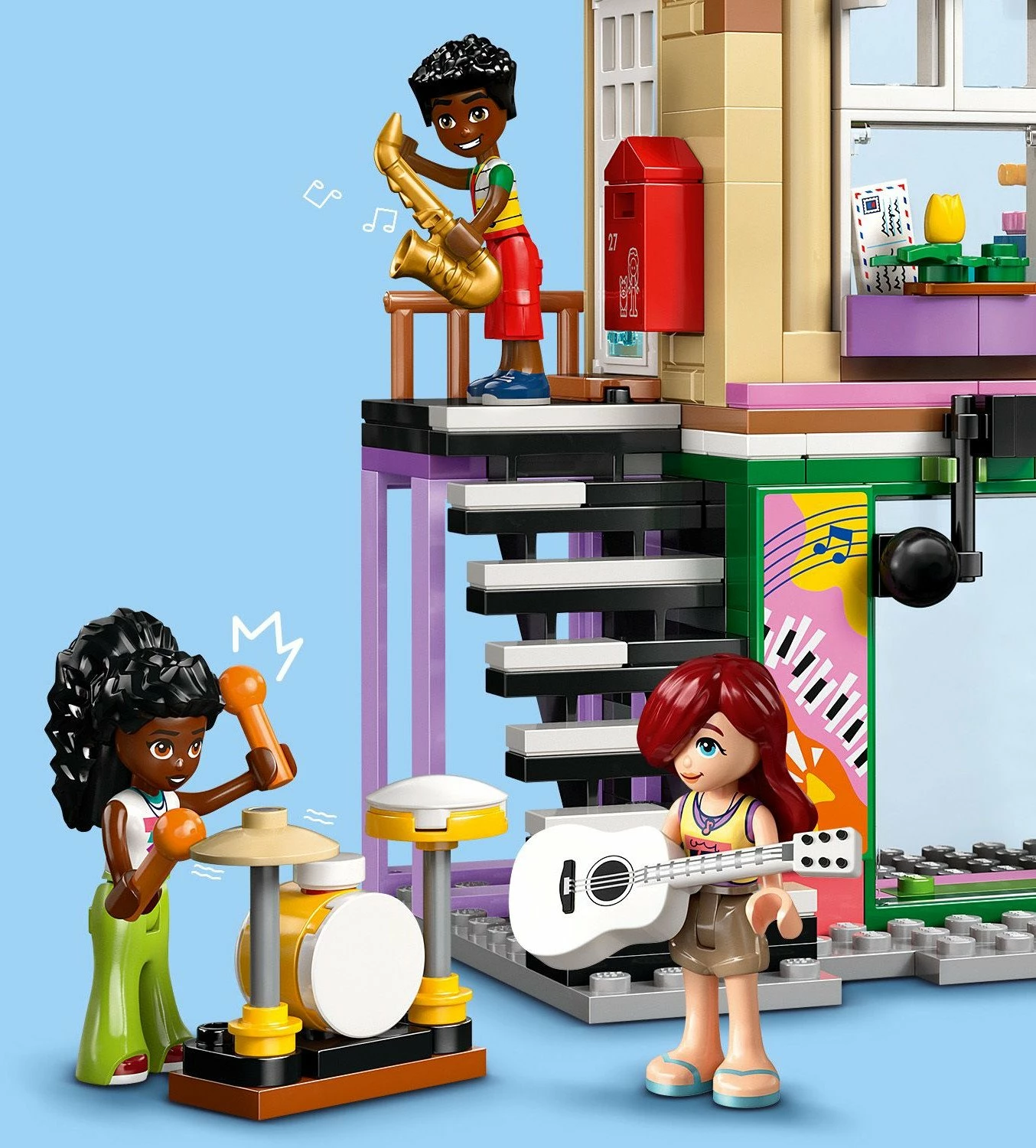Set ndërtimi LEGO Friends Music Shop and Apartment 42653, 483 copë