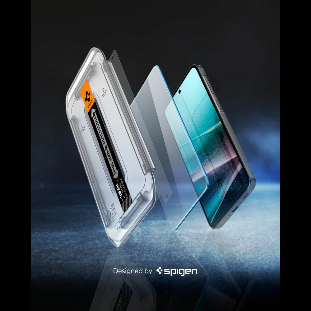 Xham i temperuar Spigen Glas.tR EZ Fit 9H për Samsung Galaxy A36/A37 5G, transparent, set me kit instalimi