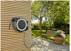 Kasetë muri për zorrë GARDENA RollUp XL 35m, e bardhë/zezë