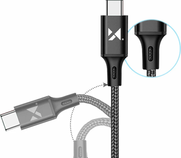 Kabllo USB në USB Type-C Wozinsky WUC-C2B, 2m, 2.4A, e zezë