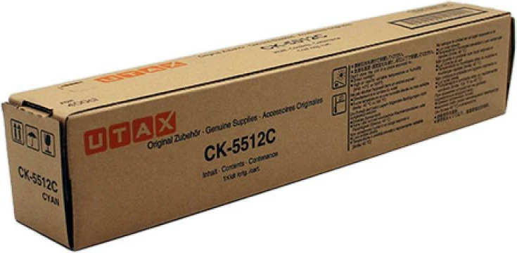 Toner Utax CK-5512C (1T02R6CUT0), rendiment 9,750–23,700 faqe, cyan