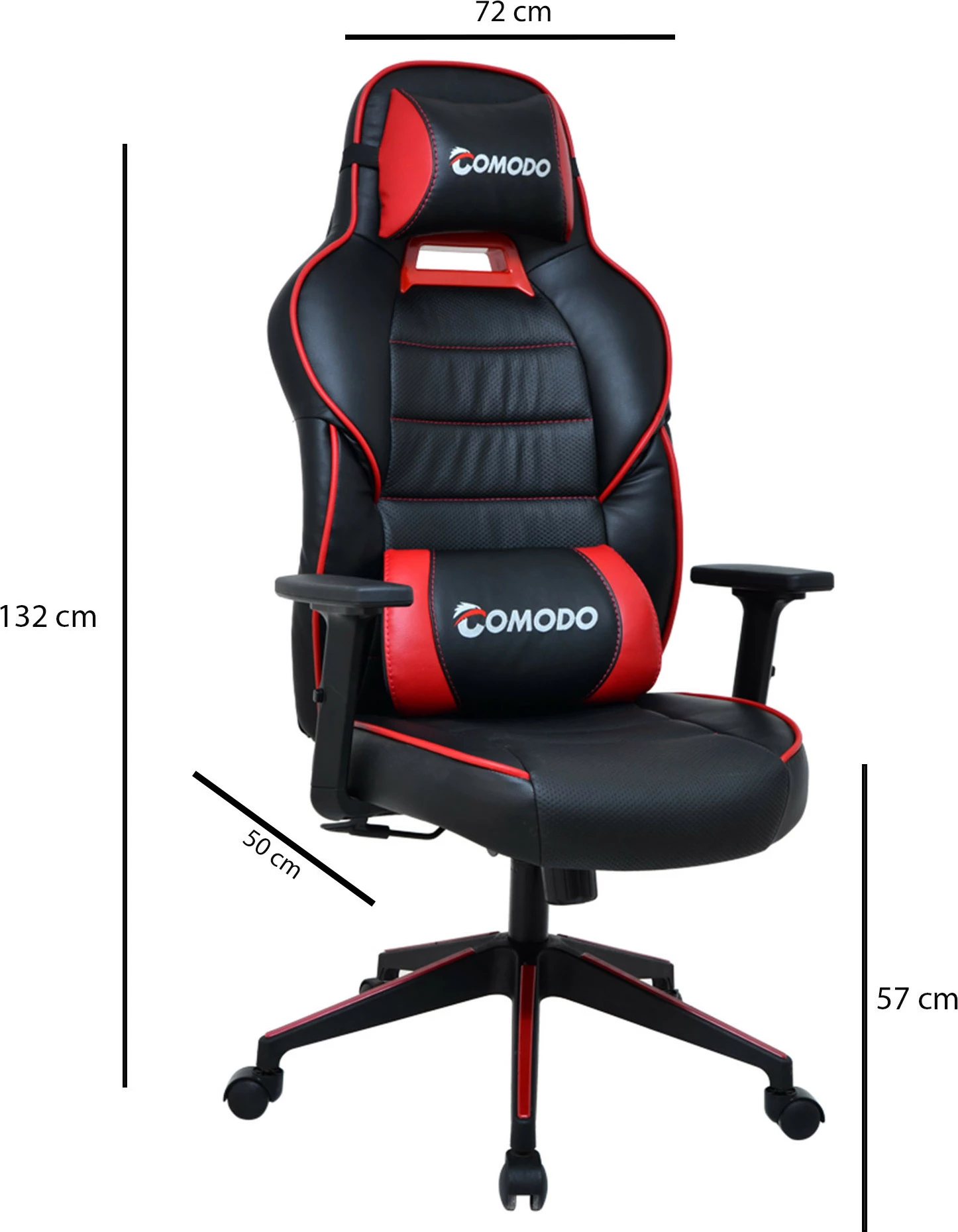 Karrige gaming Skye Decor, Comodo Tokyo, e kuqe