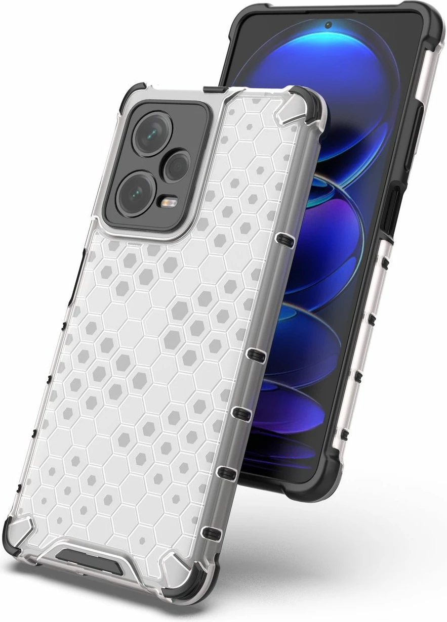 Mbështjellës Hurtel Honeycomb për Xiaomi Redmi Note 12 Pro+, i zi