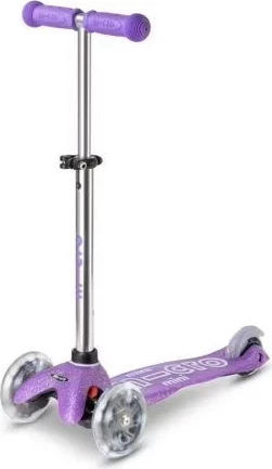 Skuter Micro Mini Micro Deluxe Fairy Glitter LED, për fëmijë, Lejla