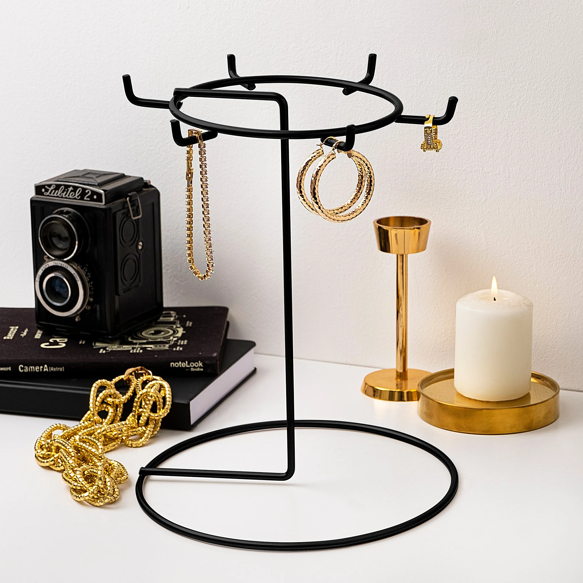 Stendë organizuese për stoli, dizajn Aberto, TK-001-B, e zezë