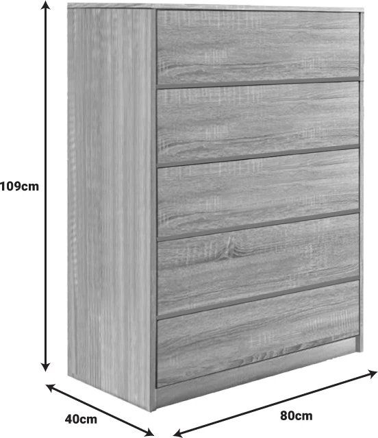 Kuanger mdf me sirtarë, ngjyrë natyrale, 80x40x109cm