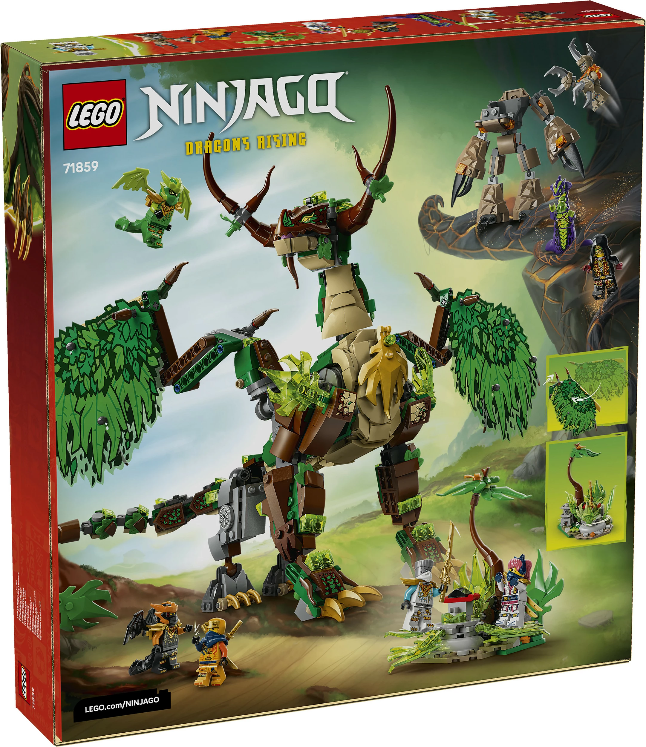 Set ndërtimi LEGO NINJAGO 71859 The Dragon of Life, 1050 copë, multikolor