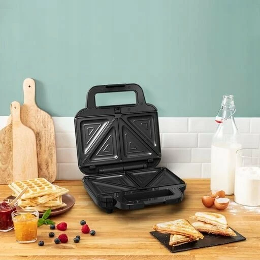 Tostier 3-në-1 Tefal UltraCompact SW383D10 700 W, 3 sete pllakash, i zi