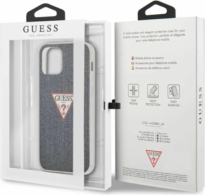 Hardcase Guess GUHCP12LPCUJULDB për iPhone 12 Pro Max, navy blue