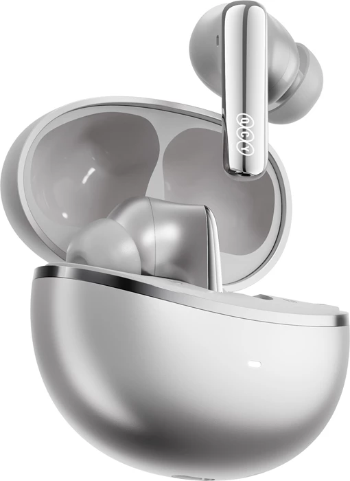 Kufje TWS QCY MeloBuds N70 HT18, ANC, LDAC, Bluetooth 6.0, deri 50h, karikim pa tel, USB-C, titanium-gold