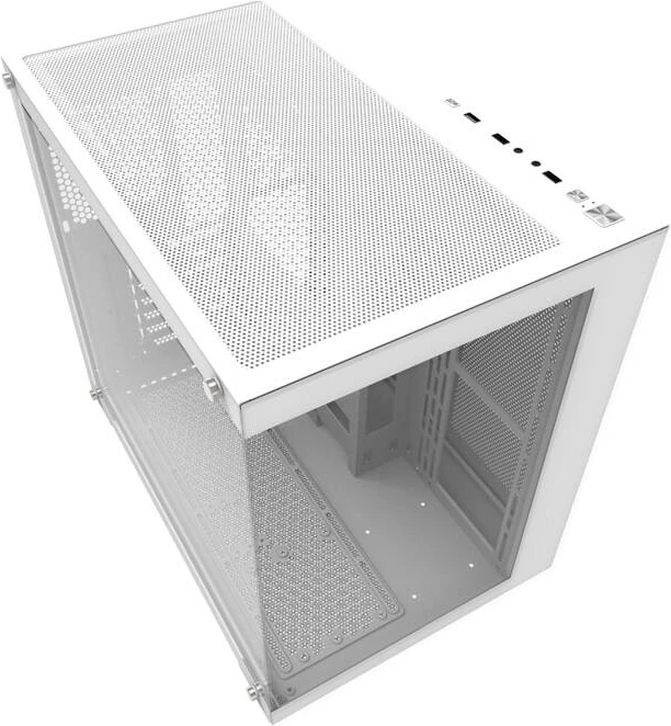 Kasë Darkflash C285P, Mini Tower, ATX/M-ATX/ITX, xham i temperuar, e bardhë