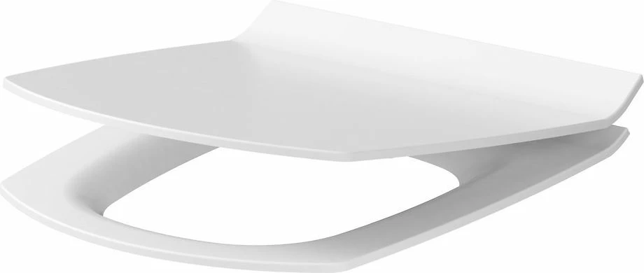 Kapak ulëse WC Cersanit Carina Slim K98-0135, soft-close, antibakterial, Duroplast, easy-off, bardhë
