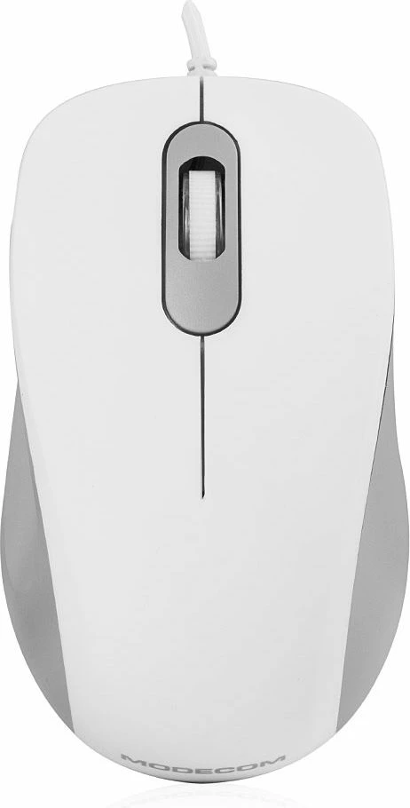 Maus Modecom MC-M10S Silent M-MC-M10S-200 1000 DPI USB me kabllo, i bardhë