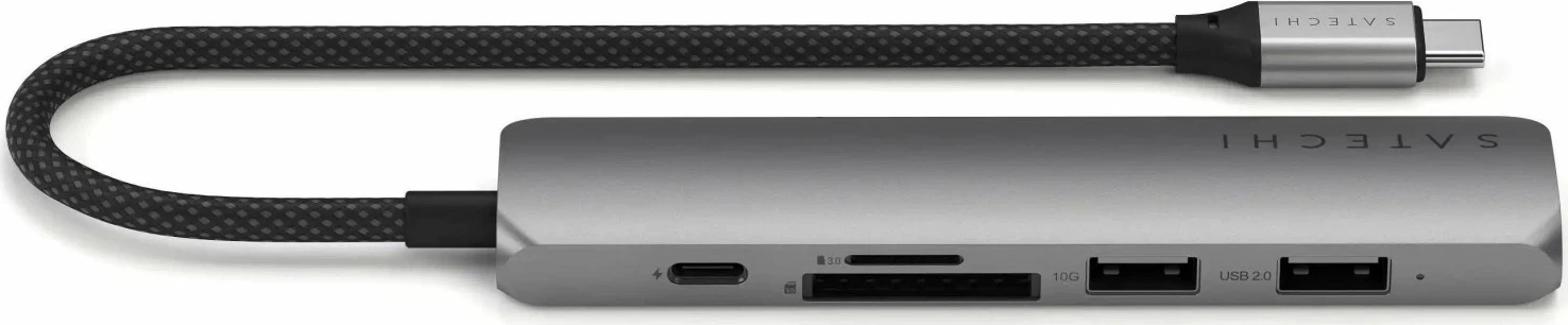 Adapter Satechi 6w1 ST-P6S, USB-C, HDMI 4K, gri