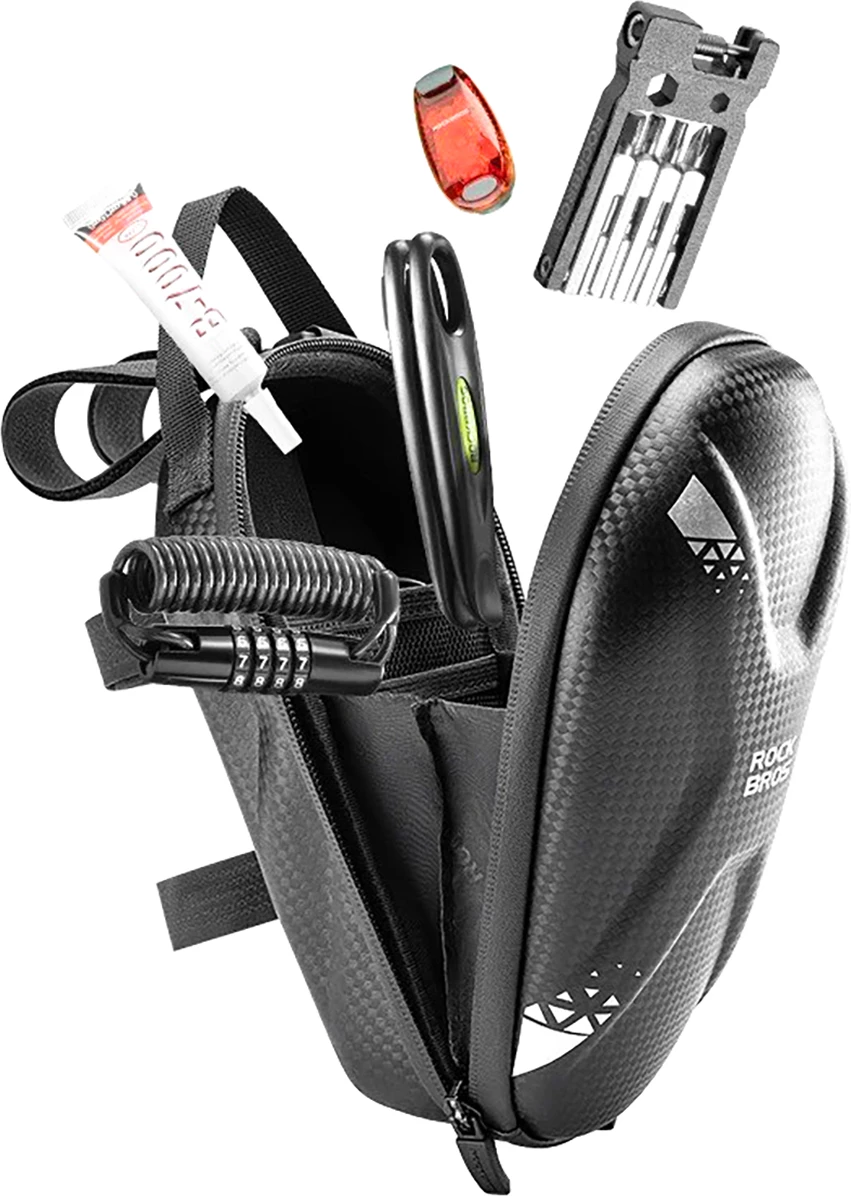 Çantë për timon Rockbros 3011006301, 1.3 L, me porta USB-A/USB-C, e zezë