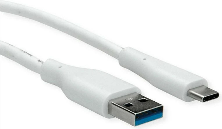 Kabllo USB VALUE 11.99.9036, USB-A në USB-C, 3 m, USB 3.2 Gen 1, 5 Gbit/s, e bardhë