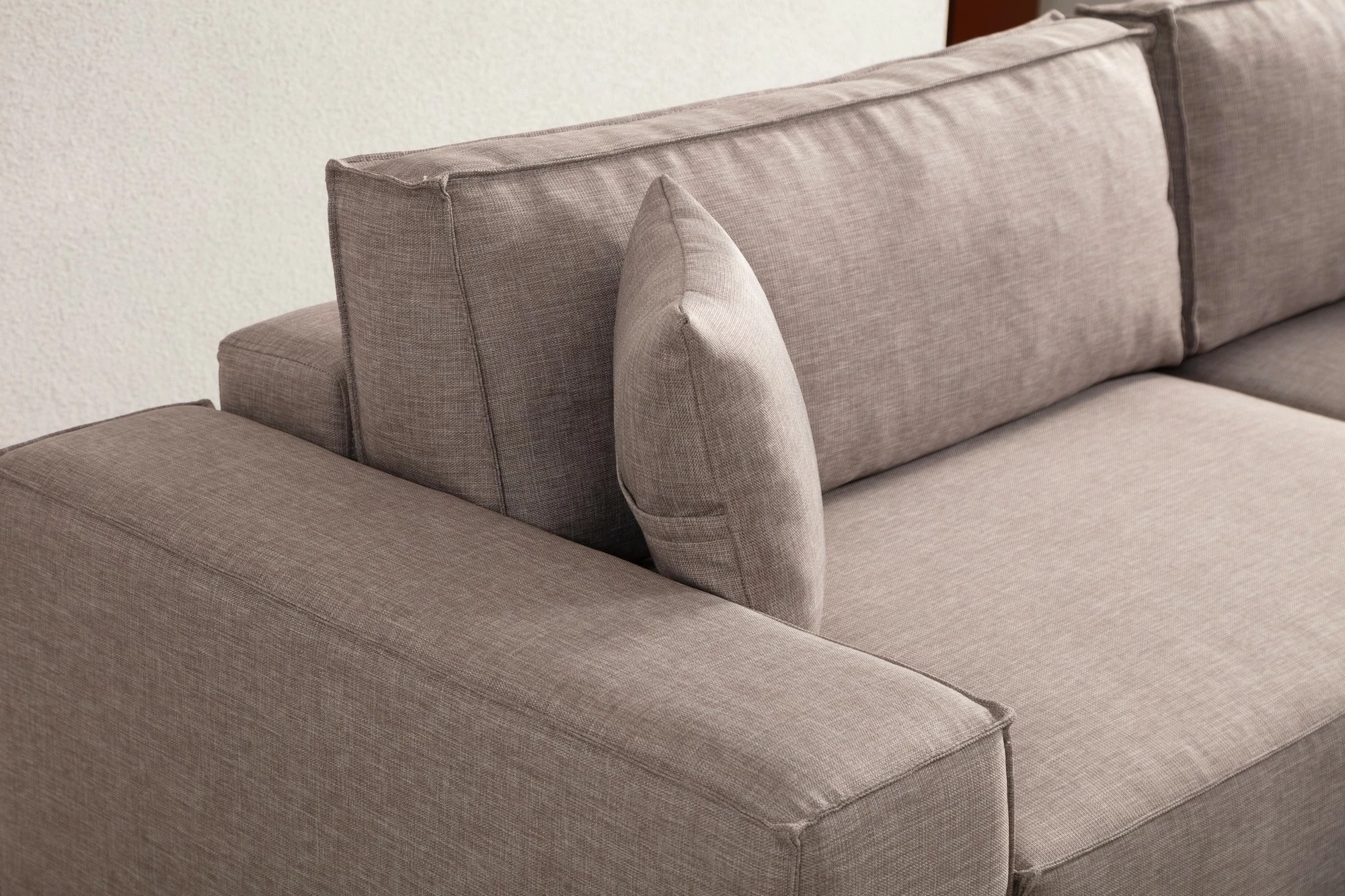 Kënd-sofë krevati Atelier del Sofa, kënd i djathtë, kafe