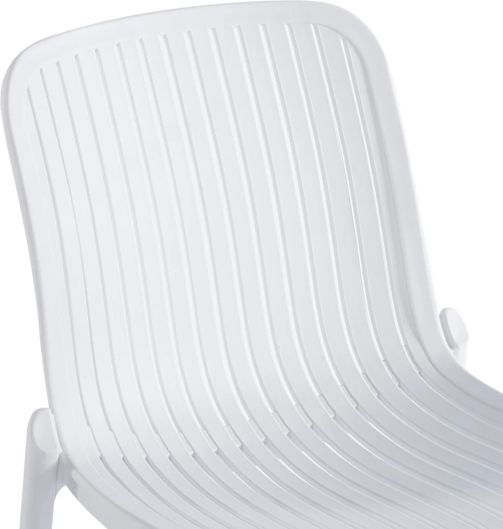Karrige e grumbullueshme Teragi, polipropilen me mbrojtje UV, e bardhë, 58x43.5x82cm