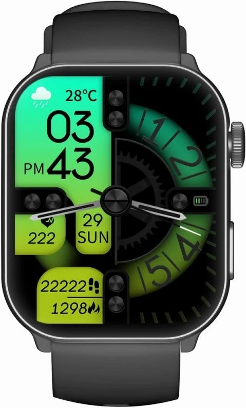 Smartwatch për meshkuj Gravity, i zi
