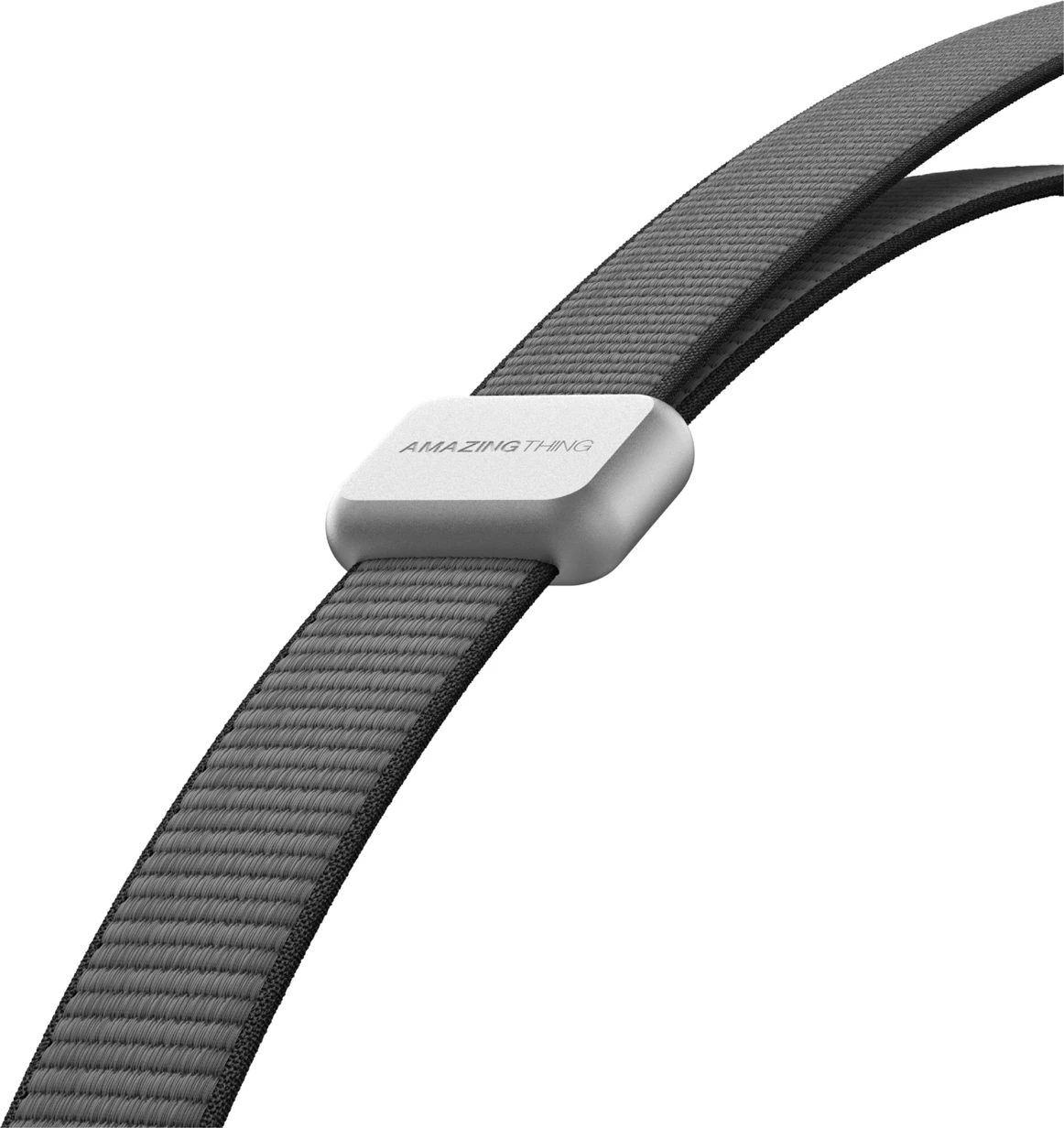 Rrip magnetik për celular AmazingThing Titan MagStrap, rregullim 123-213 cm, adapter rrotullues universal, fije PET, e zezë