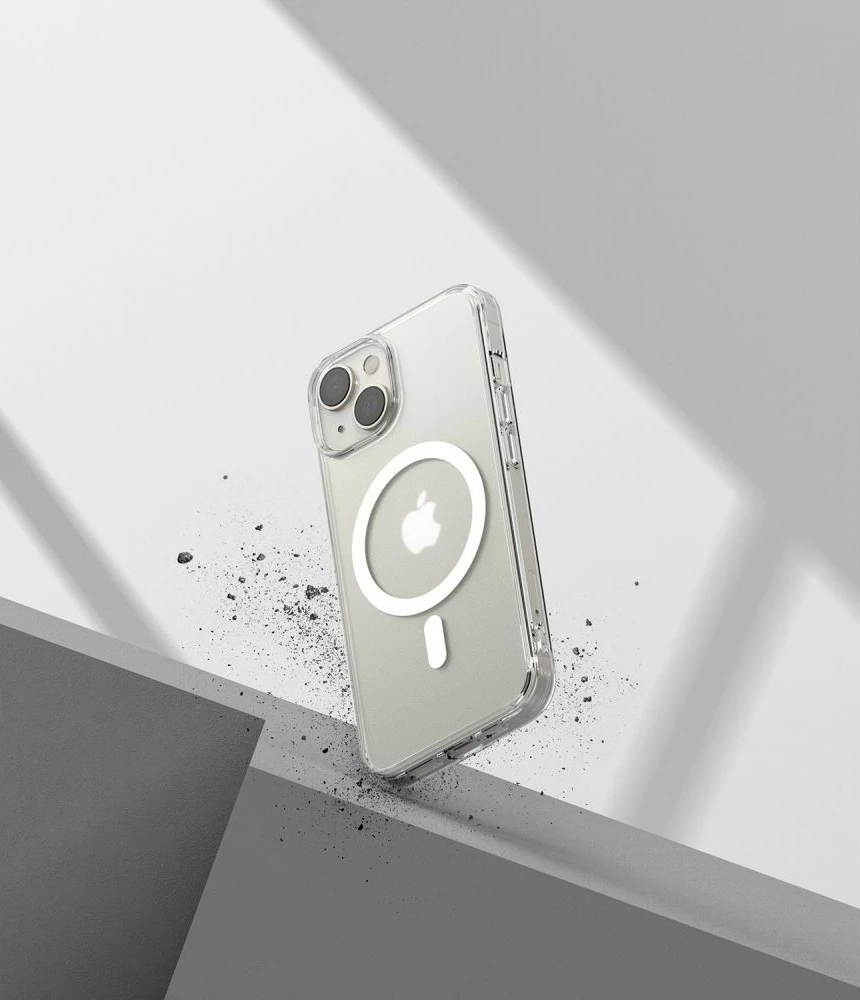 Mbështjellës, Ringke, Fusion Magnetic për Apple iPhone 14 Plus 6.7", MagSafe, hibrid TPU+PC, e tejdukshme mat